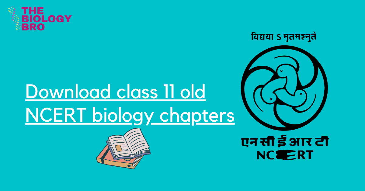 Download Old NCERT Biology Book Chapters Pdf For Class 11 - TheBiologyBro